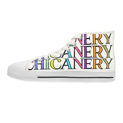 Chicanery™ Rainbow Women's High Top Sneakers