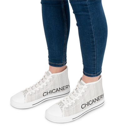 Chicanery™ Multi-Font Women's High Top Sneakers