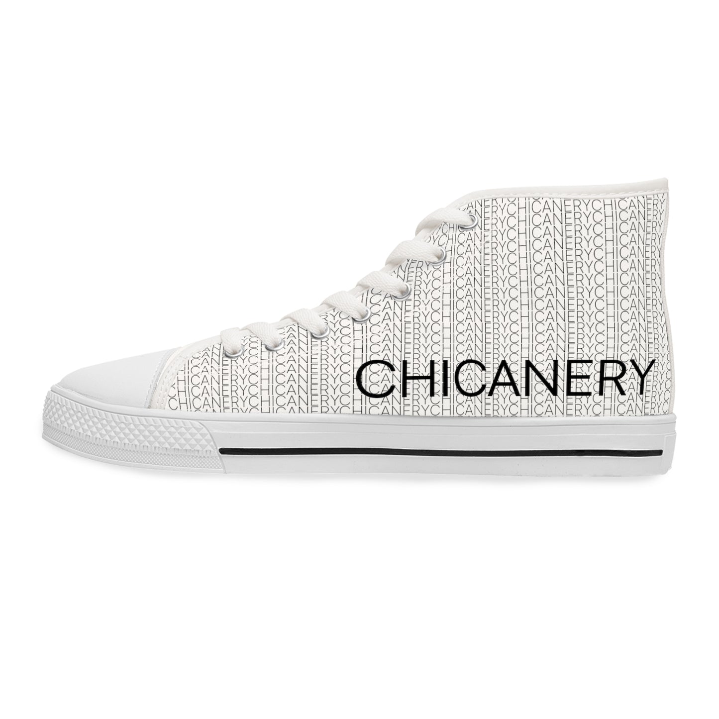 Chicanery™ Multi-Font Women's High Top Sneakers