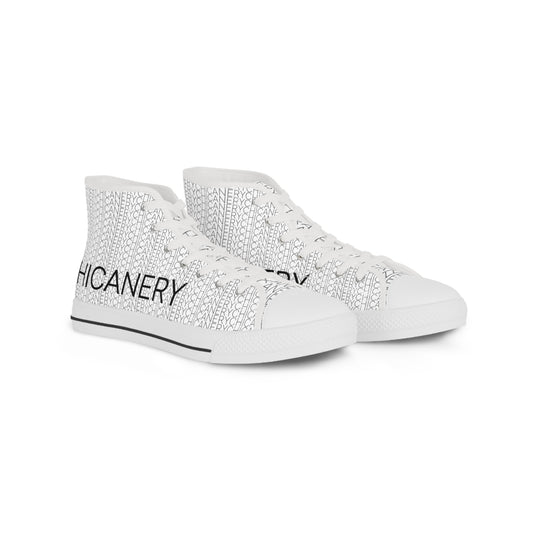 Chicanery™ Multi-Font Men's High Top Sneakers