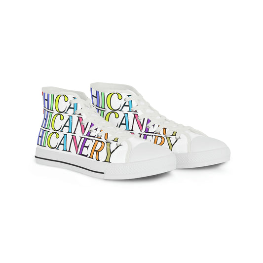 Chicanery™ Rainbow Men's High Top Sneakers