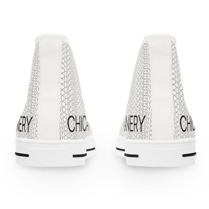 Chicanery™ Multi-Font Women's High Top Sneakers