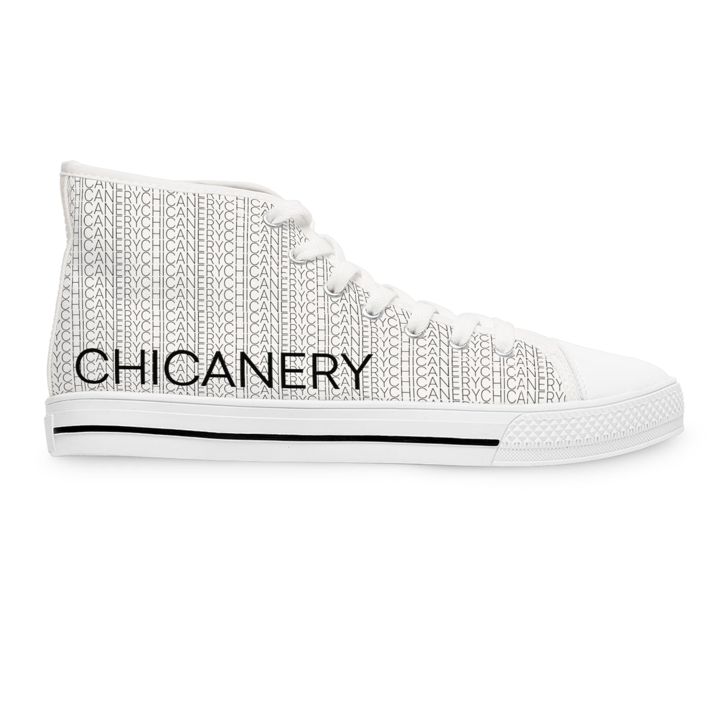 Chicanery™ Multi-Font Women's High Top Sneakers