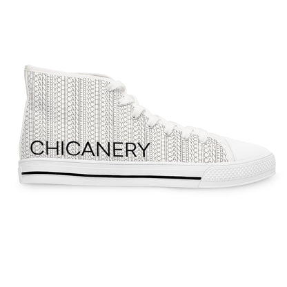 Chicanery™ Multi-Font Women's High Top Sneakers